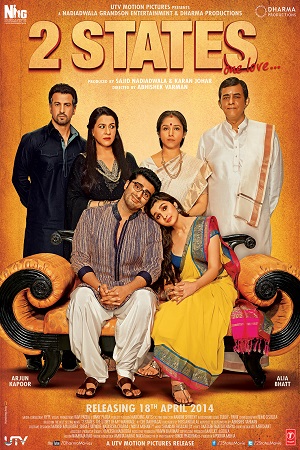 Download  2 States (2014) Hindi Full Movie 480p [450MB] | 720p [900MB] | 1080p [4.4GB]